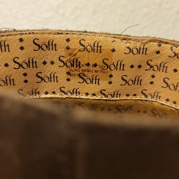 Söfft Tan-Brown Tassel Boots Size 6MW - Picture 13 of 13